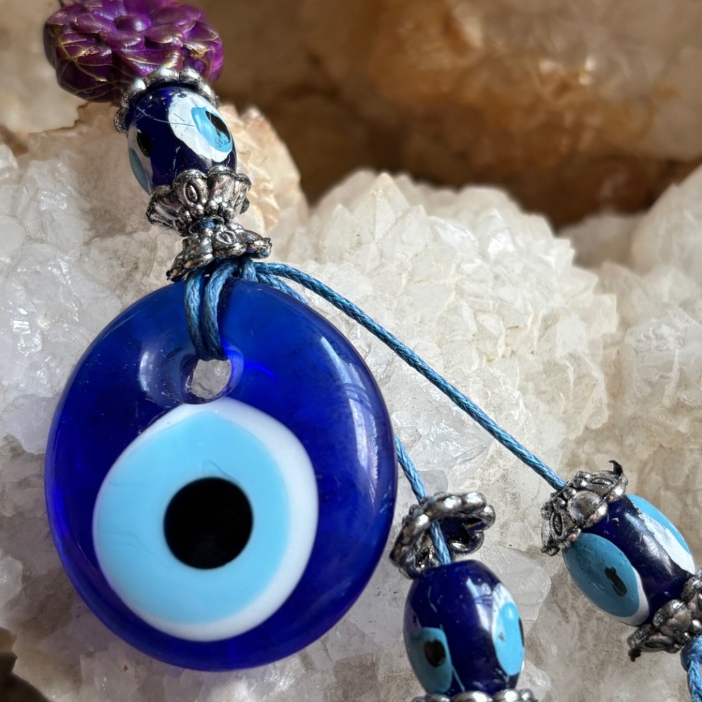 Greek Evil Eye Keychain - NWOT - Picture 2 of 6